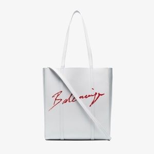 balenciaga tote bag white
